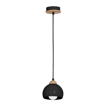 Lampadario DAMA 1xE27/60W/230V nero