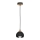 Lampadario DAMA 1xE27/60W/230V nero