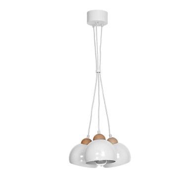 Lampadario DAMA 3xE27/60W/230V bianco