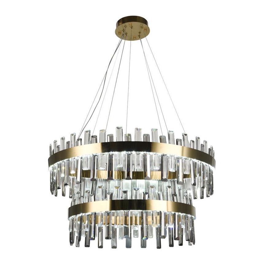 Lampadario di cristallo a LED dimmerabile su una stringa LED/190W/230V + telecomando
