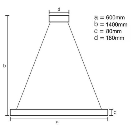 Lampadario di cristallo a LED dimmerabile su una stringa LED/40W/230V + telecomando