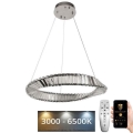 Lampadario di cristallo a LED dimmerabile su una stringa LED/40W/230V + telecomando