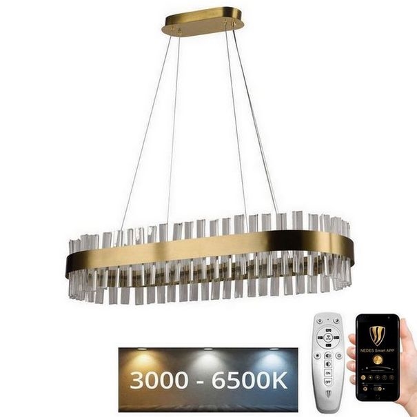 Lampadario di cristallo a LED dimmerabile su una stringa LED/45W/230V + telecomando