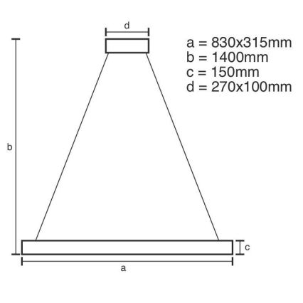 Lampadario di cristallo a LED dimmerabile su una stringa LED/45W/230V + telecomando