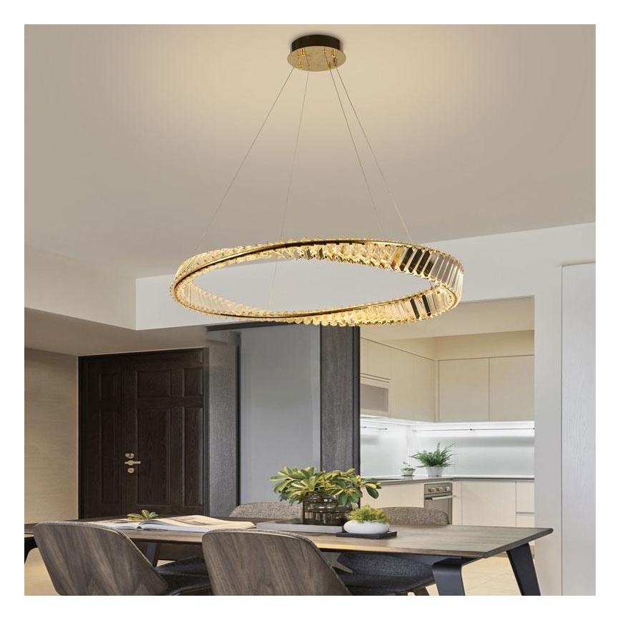 Lampadario di cristallo a LED dimmerabile su una stringa LED/50W/230V + telecomando
