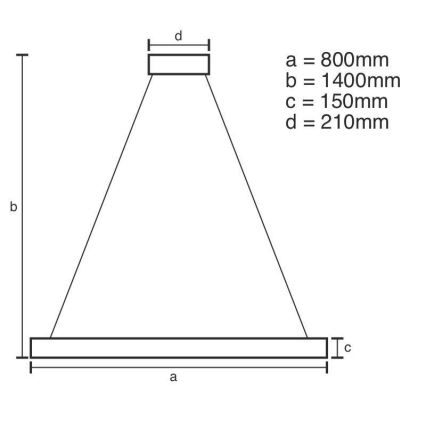 Lampadario di cristallo a LED dimmerabile su una stringa LED/55W/230V + telecomando