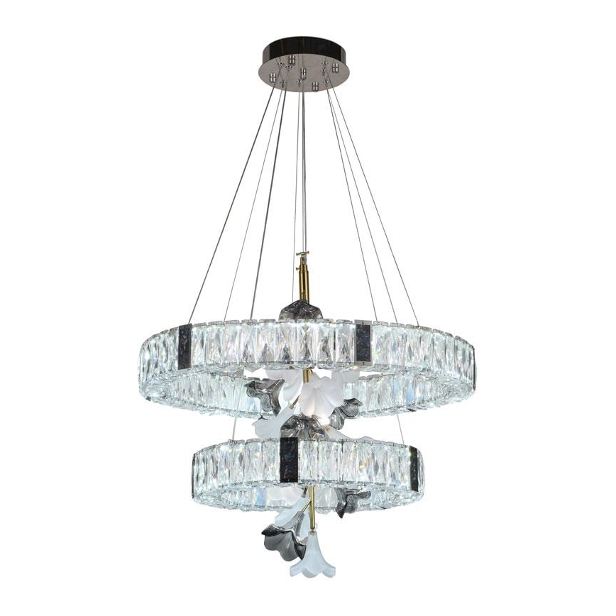 Lampadario di cristallo a LED dimmerabile su una stringa LED/70W/230V + telecomando