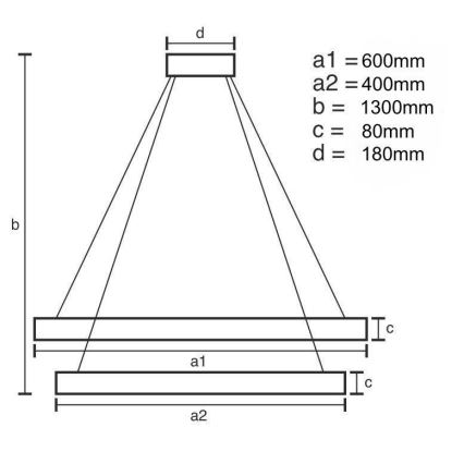 Lampadario di cristallo a LED dimmerabile su una stringa LED/70W/230V + telecomando