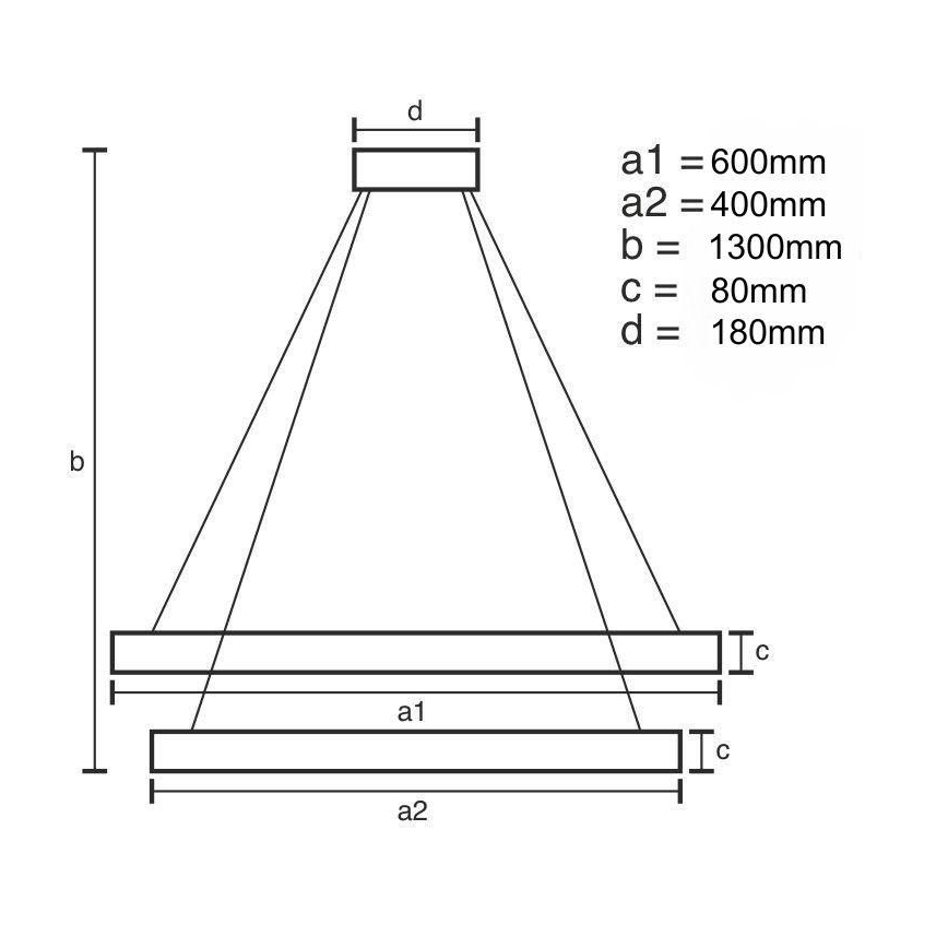 Lampadario di cristallo a LED dimmerabile su una stringa LED/70W/230V + telecomando