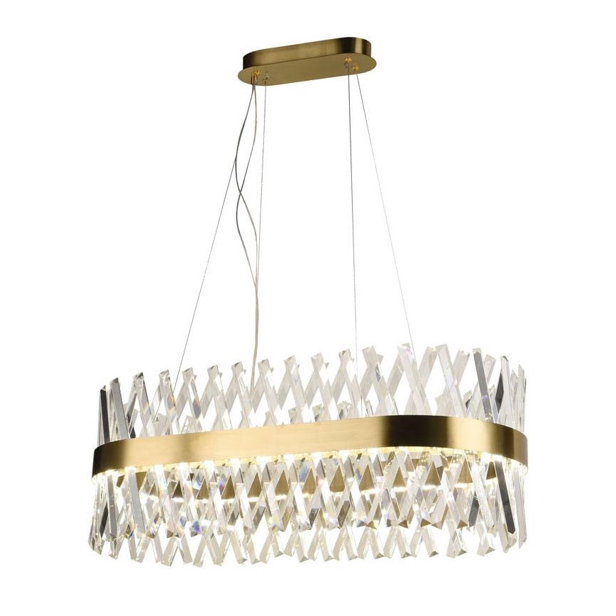Lampadario di cristallo a LED dimmerabile su una stringa LED/90W/230V + telecomando