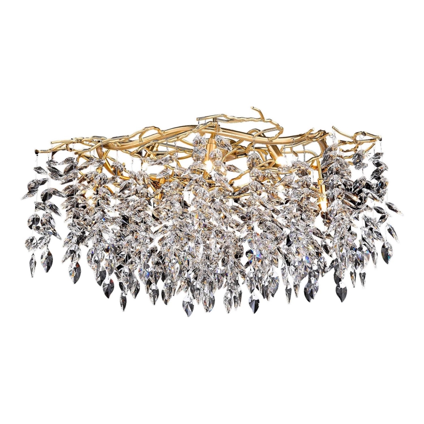 Lampadario di cristallo a plafone 12xG9/40W/230V oro