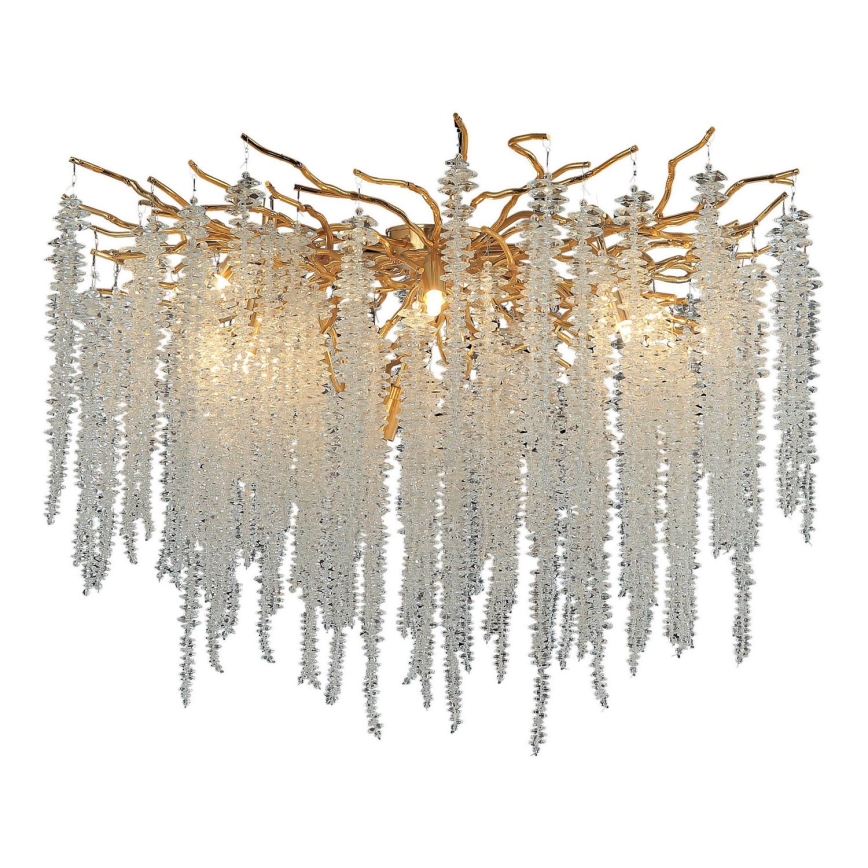 Lampadario di cristallo a plafone 12xG9/40W/230V oro