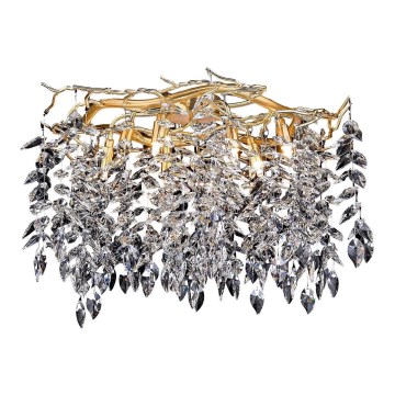 Lampadario di cristallo a plafone 9xG9/40W/230V oro