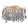 Lampadario di cristallo a plafone 9xG9/40W/230V oro