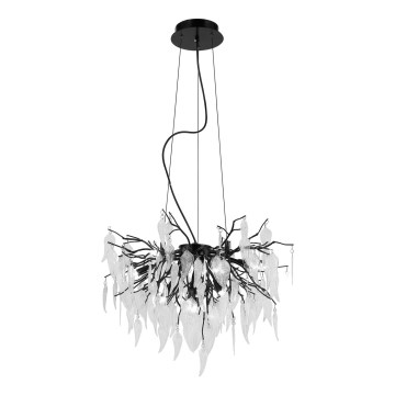 Lampadario di cristallo a sospensione 10xG9/40W/230V nero