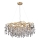 Lampadario di cristallo a sospensione 12xG9/40W/230V oro