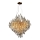 Lampadario di cristallo a sospensione 12xG9/40W/230V oro