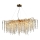 Lampadario di cristallo a sospensione 13xG9/40W/230V oro