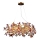 Lampadario di cristallo a sospensione 16xG9/40W/230V colorato