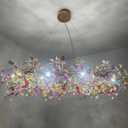 Lampadario di cristallo a sospensione 16xG9/40W/230V colorato