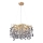 Lampadario di cristallo a sospensione 9xG9/40W/230V oro