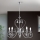 Lampadario di cristallo a sospensione con catena ALESSIA 5xE14/40W/230V cromo lucido