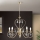 Lampadario di cristallo a sospensione con catena ALESSIA 5xE14/40W/230V oro