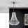 Lampadario di cristallo a sospensione con catena ARILA 3xE27/60W/230V diametro 40 cm marrone/patina