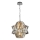 Lampadario di cristallo a sospensione con catena CROWN 4xE14/40W/230V cromo lucido