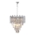 Lampadario di cristallo a sospensione con catena MADISON 9xE14/40W/230V cromo lucido