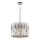 Lampadario di cristallo a sospensione con catena RITZ 7xE14/40W/230V cromo lucido