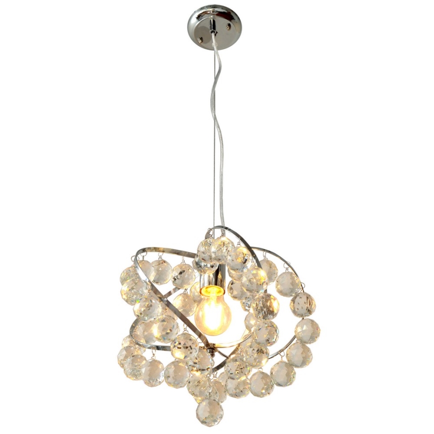 Lampadario di cristallo a sospensione VIOLETA 1xE27/15W/230V
