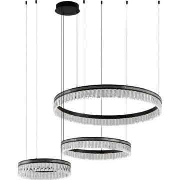 Lampadario di cristallo LED dimmerabile su cavo THALIA LED/120W/230V 3000-6000K + telecomando