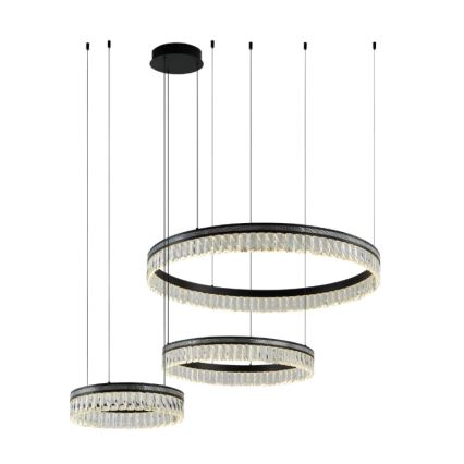 Lampadario di cristallo LED dimmerabile su cavo THALIA LED/120W/230V 3000-6000K + telecomando