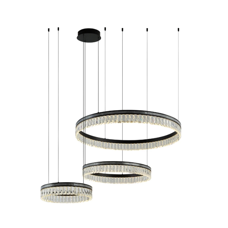 Lampadario di cristallo LED dimmerabile su cavo THALIA LED/120W/230V 3000-6000K + telecomando