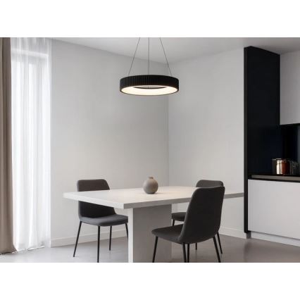 Lampadario LED dimmerabile a sospensione su cavo LED/75W/230V 3000-6500K Ø 49 cm + telecomando