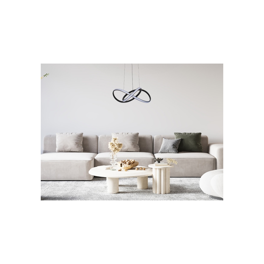 Lampadario dimmerabile a LED a sospensione con cavo, 65W, 230V, 3000-6500K, Ø 49 cm + telecomando