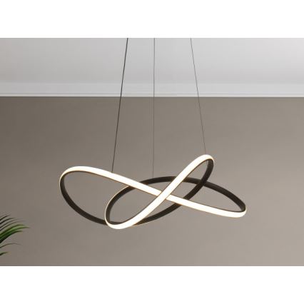Lampadario dimmerabile a sospensione con cavo LED/85W/230V 3000-6500K diam. 60 cm + telecomando