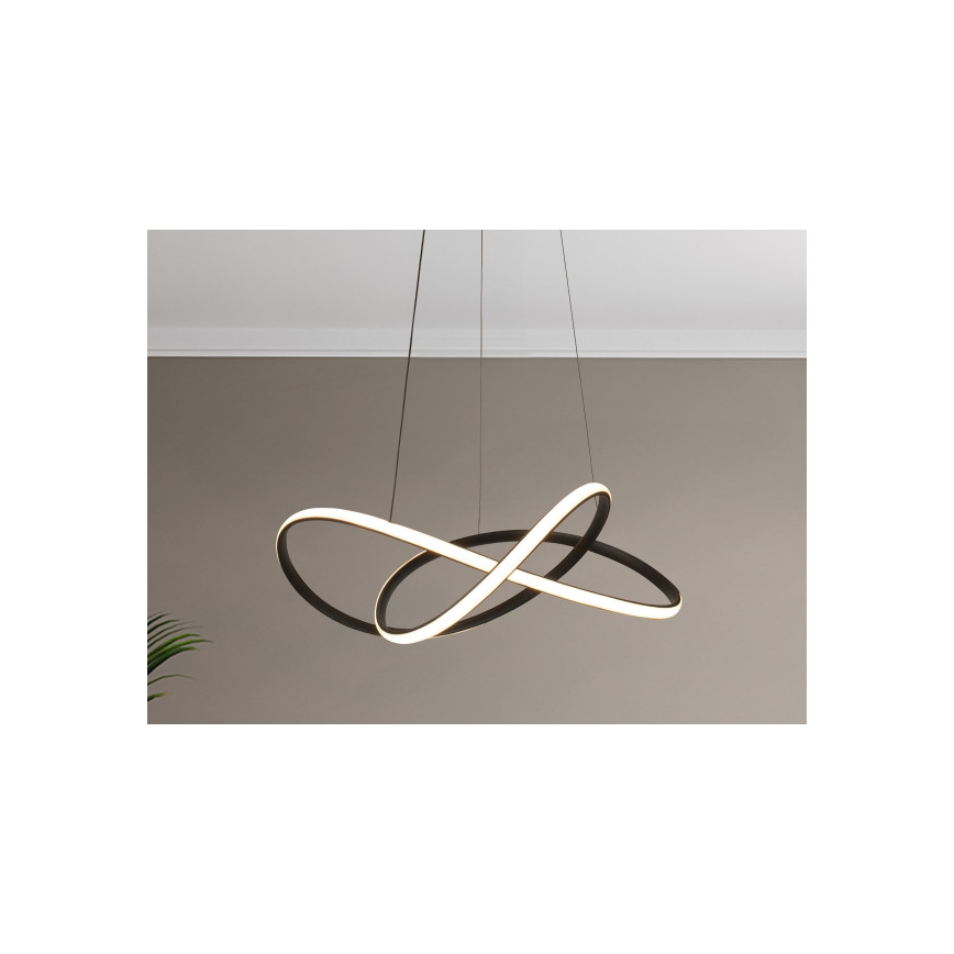 Lampadario dimmerabile a sospensione con cavo LED/85W/230V 3000-6500K diam. 60 cm + telecomando