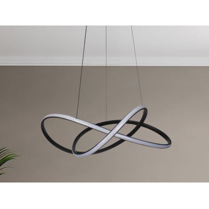 Lampadario dimmerabile a sospensione con cavo LED/85W/230V 3000-6500K diam. 60 cm + telecomando
