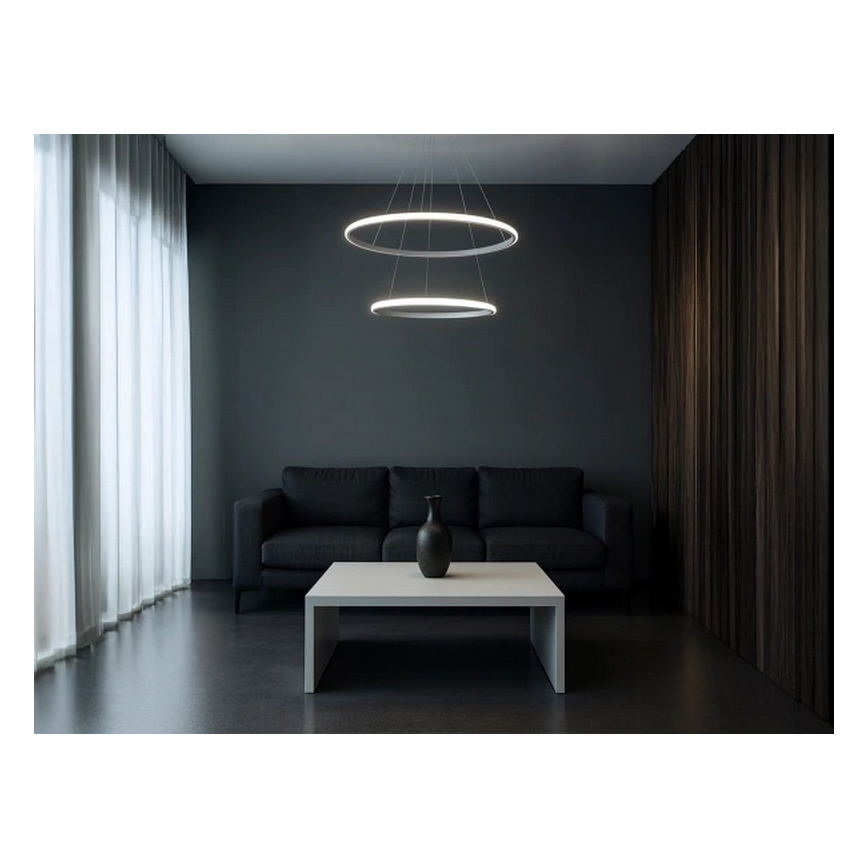 Lampadario LED dimmerabile su cavo LED/55W/230V 3000-6500K Ø 60 cm + telecomando