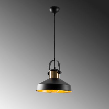 Lampadario DODO 1xE27/40W/230V nero/bronzo
