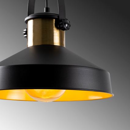 Lampadario DODO 1xE27/40W/230V nero/bronzo