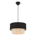 Lampadario ECHO 1xE27/60W/230V nero/crema