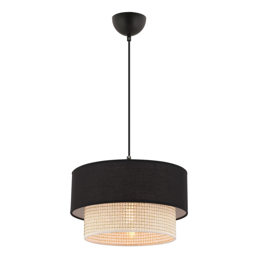 Lampadario ECHO 1xE27/60W/230V nero/crema