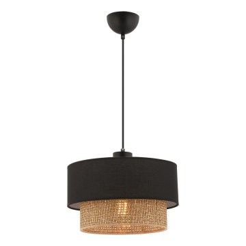 Lampadario ECHO 1xE27/60W/230V nero/marrone