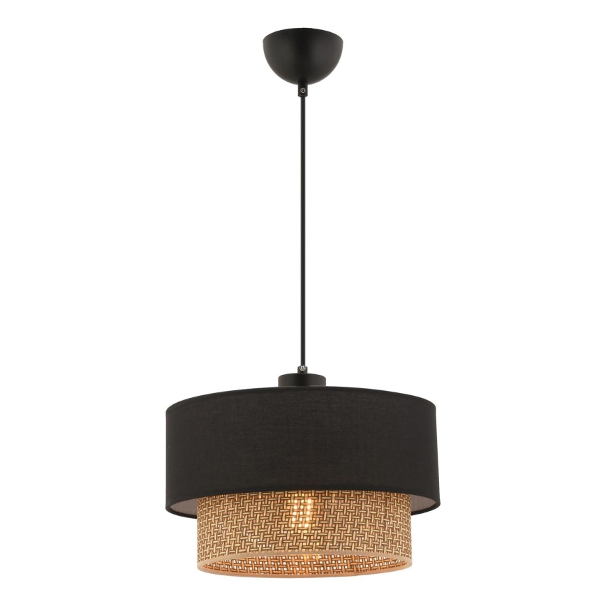 Lampadario ECHO 1xE27/60W/230V nero/marrone
