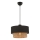 Lampadario ECHO 1xE27/60W/230V nero/marrone
