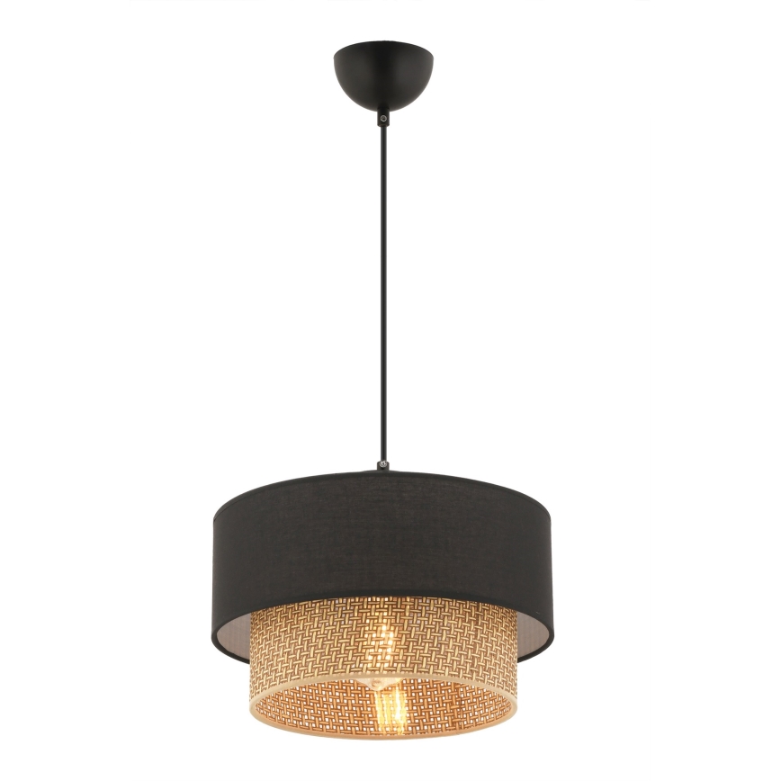 Lampadario ECHO 1xE27/60W/230V nero/marrone