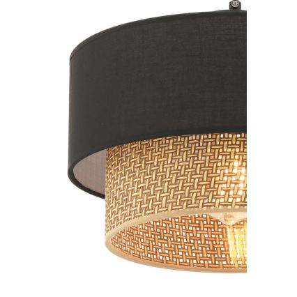 Lampadario ECHO 1xE27/60W/230V nero/marrone
